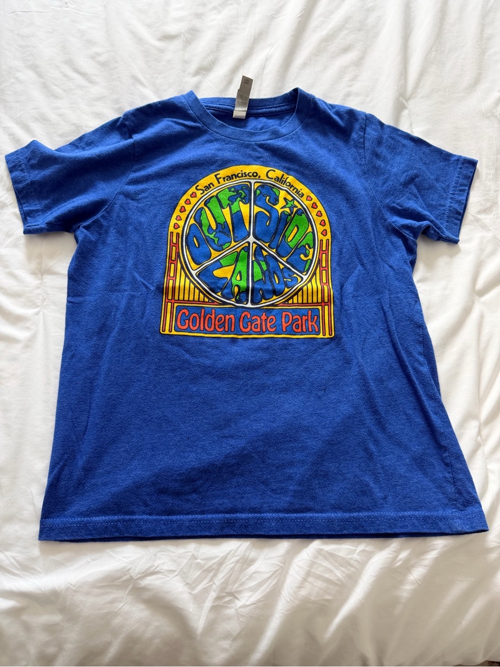 Blue Golden Gate Park Graphic Kids Tee
